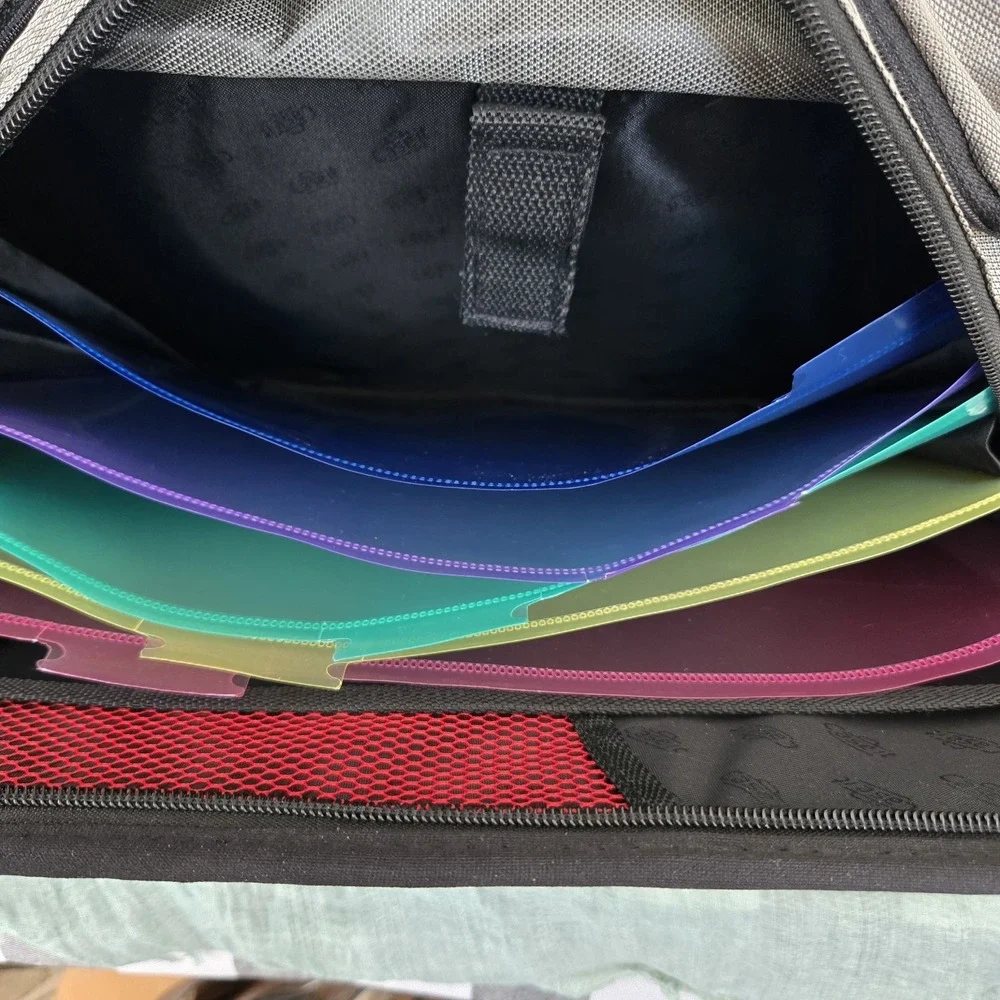 Case‎ It 3 Ring Binder Zipper Close Filing Folder Notebook Shoulder Strap